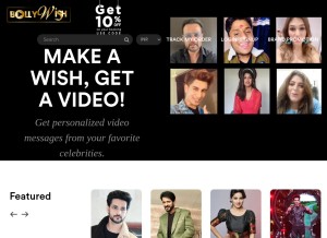 How bollywish.com looks like on a tablet such as an iPad.