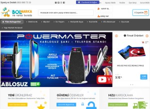 How bolmarka.com looks like on a tablet such as an iPad.
