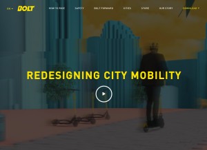How bolt.miami looks like on a tablet such as an iPad.