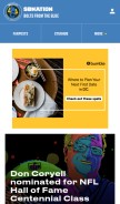 How boltsfromtheblue.com looks like on a mobile device such as an iPhone.