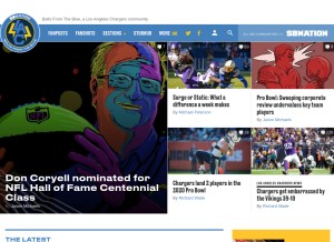 How boltsfromtheblue.com looks like on a tablet such as an iPad.
