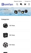 How bomfan.com looks like on a mobile device such as an iPhone.