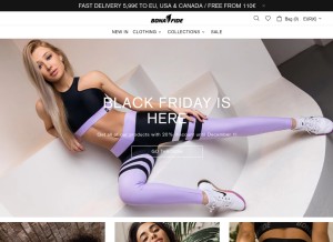 How bonaclothing.com looks like on a tablet such as an iPad.
