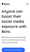 How bonconline.com looks like on a mobile device such as an iPhone.