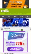 How bongda.wap.vn looks like on a mobile device such as an iPhone.