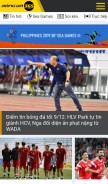 How bongda365.com looks like on a mobile device such as an iPhone.