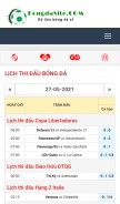 How bongdasite.com looks like on a mobile device such as an iPhone.
