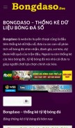 How bongdaso.live looks like on a mobile device such as an iPhone.