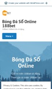 How bongdasoonline.wordpress.com looks like on a mobile device such as an iPhone.