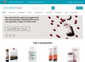 How bonocare.com looks like on a tablet such as an iPad.