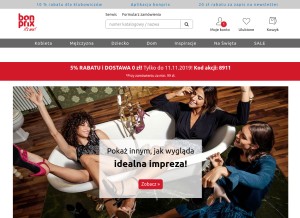 How bonprix.pl looks like on a tablet such as an iPad.