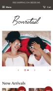 How bonretail.com looks like on a mobile device such as an iPhone.