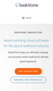 How book4time.com looks like on a mobile device such as an iPhone.