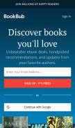 How bookbub.com looks like on a mobile device such as an iPhone.