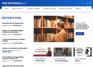 How bookishelf.com looks like on a tablet such as an iPad.