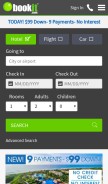 How bookit.com looks like on a mobile device such as an iPhone.