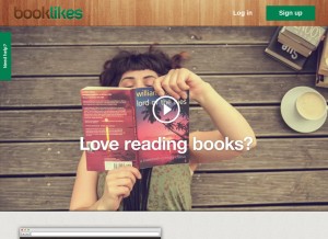 How booklikes.com looks like on a tablet such as an iPad.