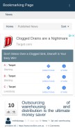 How bookmarkingpage.com looks like on a mobile device such as an iPhone.