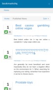 How bookmarkshq.com looks like on a mobile device such as an iPhone.