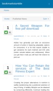 How bookmarkstumble.com looks like on a mobile device such as an iPhone.