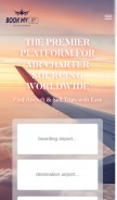 How bookmyjet.co looks like on a mobile device such as an iPhone.