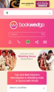 How bookwedgo.com looks like on a mobile device such as an iPhone.