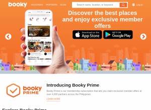 How booky.ph looks like on a tablet such as an iPad.