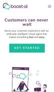 How boost.ai looks like on a mobile device such as an iPhone.