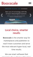 How booxscale.com looks like on a mobile device such as an iPhone.