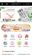 How bornprettystore.com looks like on a mobile device such as an iPhone.