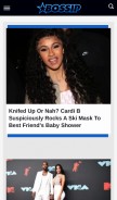 How bossip.com looks like on a mobile device such as an iPhone.