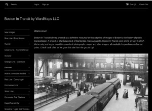 How bostonintransit.com looks like on a tablet such as an iPad.
