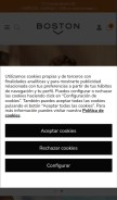 How bostonwear.com looks like on a mobile device such as an iPhone.