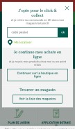 How botanic.com looks like on a mobile device such as an iPhone.
