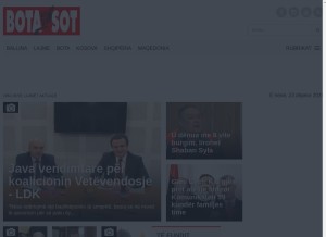 How botasot.info looks like on a tablet such as an iPad.
