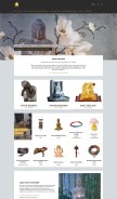 How bouddha-mantra.com looks like on a mobile device such as an iPhone.