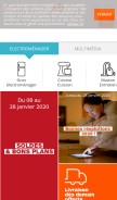 How boulanger.com looks like on a mobile device such as an iPhone.