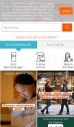 How boulanger.fr looks like on a mobile device such as an iPhone.