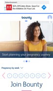 How bounty.com looks like on a mobile device such as an iPhone.