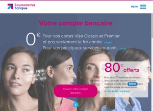 How boursorama-banque.com looks like on a tablet such as an iPad.