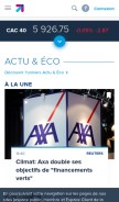 How boursorama.com looks like on a mobile device such as an iPhone.