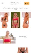 How boutinela.com looks like on a mobile device such as an iPhone.