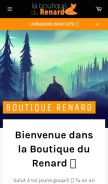 How boutique-du-renard.com looks like on a mobile device such as an iPhone.