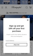 How boutiquefeel.com looks like on a mobile device such as an iPhone.
