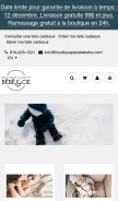 How boutiqueplanetebebe.com looks like on a mobile device such as an iPhone.