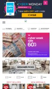 How boutiquerugs.com looks like on a mobile device such as an iPhone.