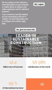 How bouygues-construction.com looks like on a mobile device such as an iPhone.