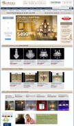 How bowerylights.com looks like on a mobile device such as an iPhone.