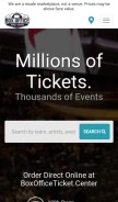 How boxofficeticket.center looks like on a mobile device such as an iPhone.