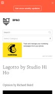 How bpando.org looks like on a mobile device such as an iPhone.